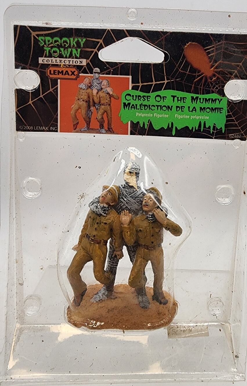 Lemax Spooky Town Curse of the Mummy Retired 2008 #82482 Halloween Village